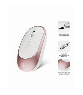 Raton Optico Wireless Bluetooth Smart Gold Rose - su