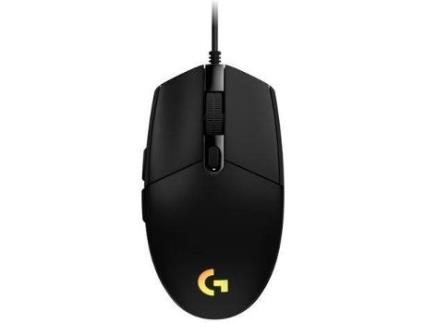 Rato com Fio  G203 RGB Lightsync - Preto