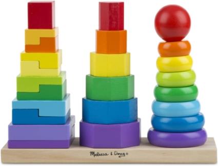 Brinquedo Educativo  Geometric Stacker Toddler Toy