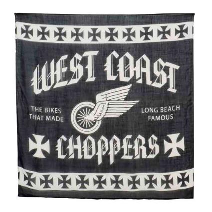 West Coast Choppers Wings Scarf Preto