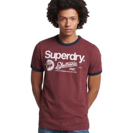 Superdry Vintage Cl Ringer T-shirt Vermelho S