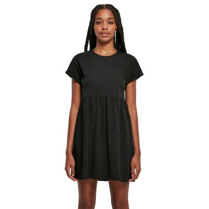 Urban Classics Organic Empire Valance Short Sleeve Dress Preto XS
