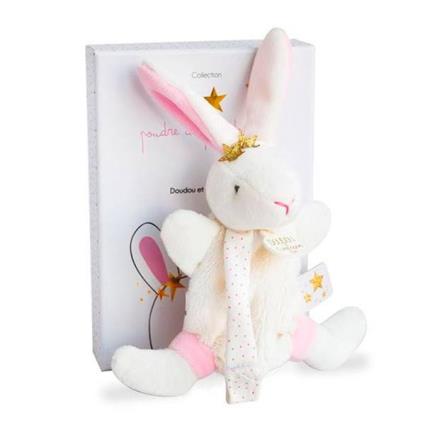 Doudou Porta Chupeta Coelhinho com Caixa