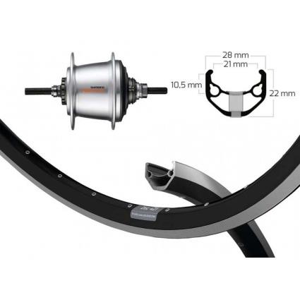 Winora Ryde Zac 421 700 Shimano Nexus 7s Rear Wheel  10 x 135 mm