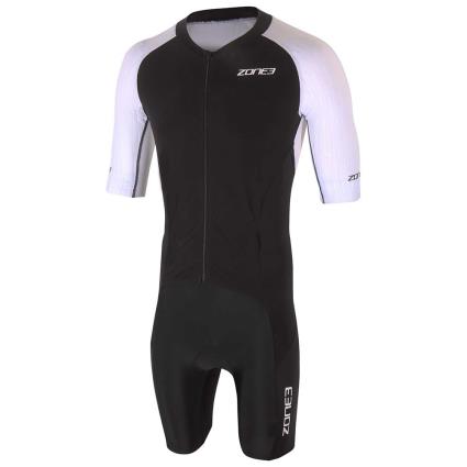 Zone3 Lava Long Distance Aero Short Sleeve Trisuit Branco,Preto M