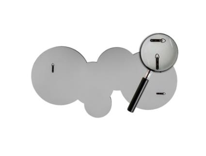 Espelhos Decorativos de Parede Modernos Espelhos Decorativos Grandes Espelhos Decorativos Prata Redonda 140X70cm