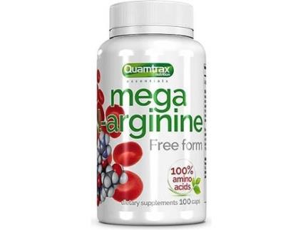 Suplemento Alimentar QUAMTRAX NUTRITION Mega L-Arginina (100 cápsulas)