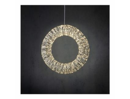 COROA DE DECORAÇÃO COM LEDS BRANCO FRIO Ø60cm - ELEKTRO3