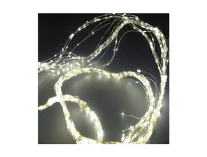 GRINALDA MICRO LED 190cm 640 LEDS LUZ QUENTE FIXA - ELEKTRO3