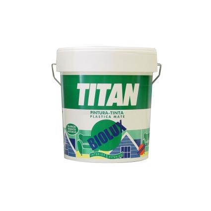 TINTA PLÁSTICA INTERIOR-EXTERIOR MATE BIOLUX 15L TITAN A62000815 - TITAN