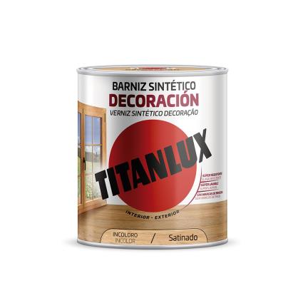 VERNIZ SINTÉTICO DECORAÇÃO ACETINADO INCOLOR 750ml TITANLUX M11100034 - TITAN