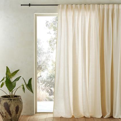 Cortinado em puro linho, pregas francesas, Colin
