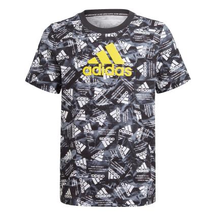 Performance T-shirt estampada de mangas curtas, 5 - 16 anos