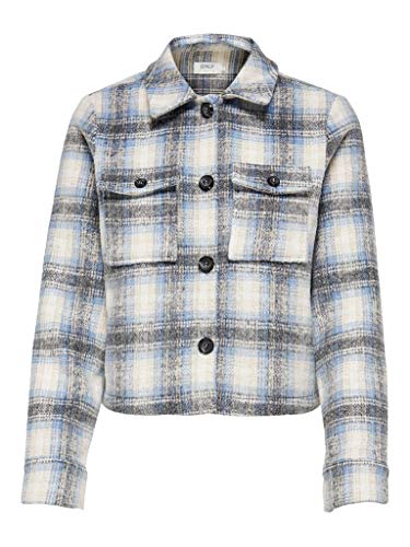 Casaco modelo camisa aos quadrados
