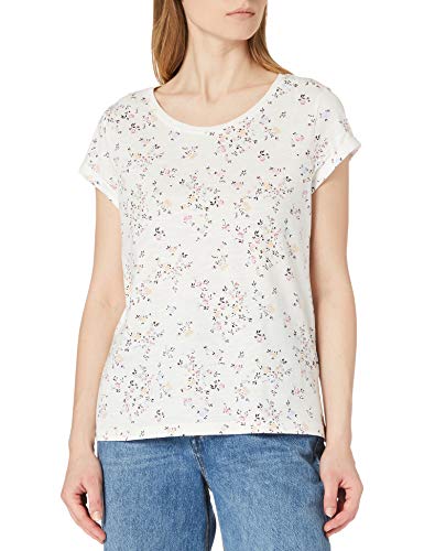 T-shirt de mangas curtas, gola redonda, com motivos