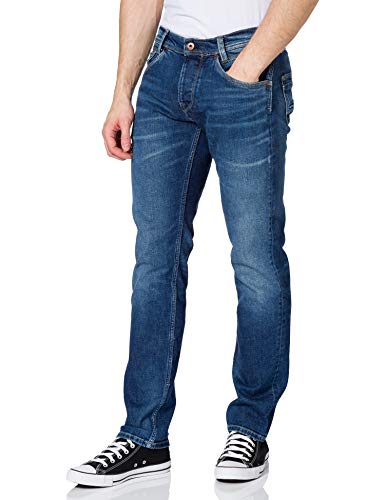 Jeans direitos, justos, stretch, Spike