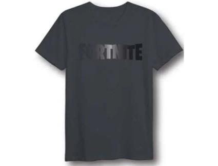 T-Shirt FORTNITE Logo Cinzento Escuro L