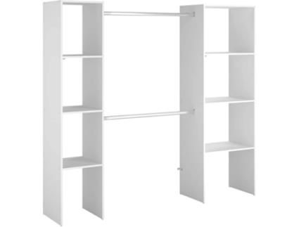 Roupeiro CONCEPT U Elysee (Branco - Aglomerado de Madeira - 198x40x180 cm)