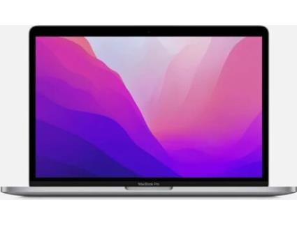 MacBook Pro APPLE Cinzento Sideral (13.3'' - Apple M2 8-core - RAM: 8 GB - 512 GB SSD - GPU 10-core)