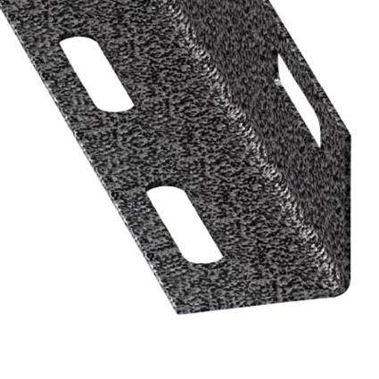 ângulo perfurado de aço laminado 100 x 2,7 x 2,7 cm