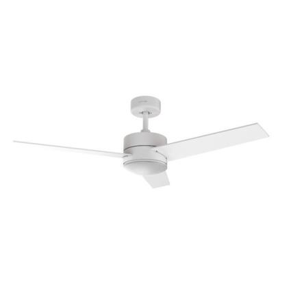 Ventilador de teto branco luz led 118cm