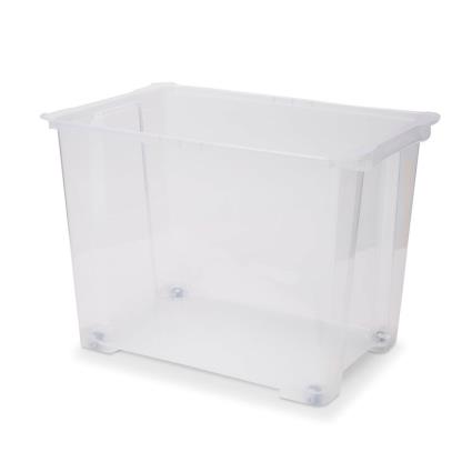 Caixa transparente kaze 63l