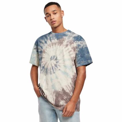 Urban Classics Oversize Tie Dye Short Sleeve Round Neck T-shirt Azul XL