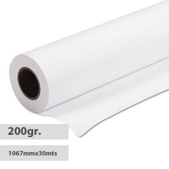 Papel 1067MMX30MTS Resin Coated Satin 200GR EVOLUTION-ROLO