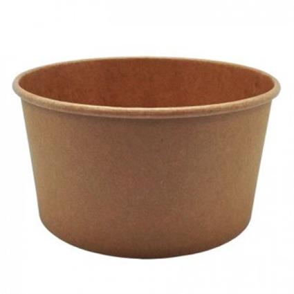 Saladeiras 1000ML Cartão Redondo ?150MM cor Kraft 50UN