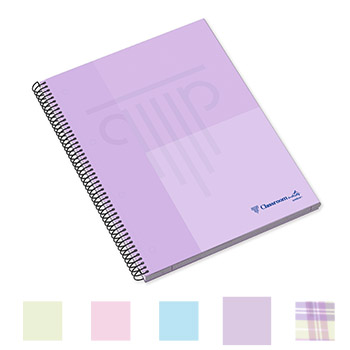 Caderno Espiral A4 Ambar WB Quadri 90GR 100FLS Pastel 1UN