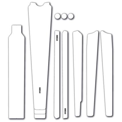 Dyedbro Clear Gravel Frame Guard Stickers