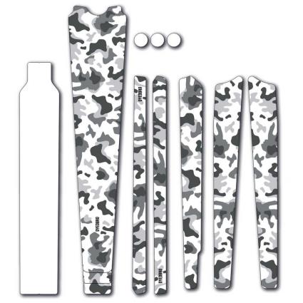 Dyedbro Camo Gravel Frame Guard Stickers