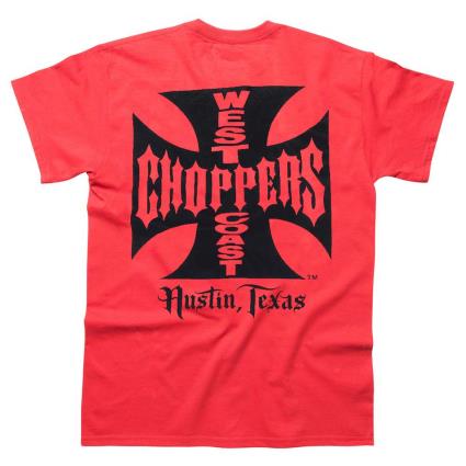 West Coast Choppers Og Atx Short Sleeve T-shirt Vermelho 3XL