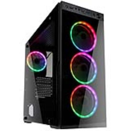 Caixa ATX Horizon RGB Preto Vidro Temperado