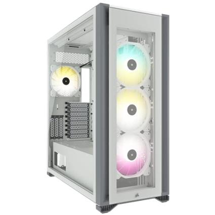 CAIXA ATX SEMITORRE iCUE 7000X CRISTAL TEMPERADO BRANCA
