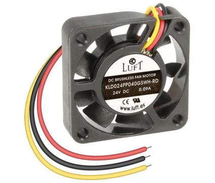 Ventilador 24vdc 40x40x10mm De Veio Com 3 Fios