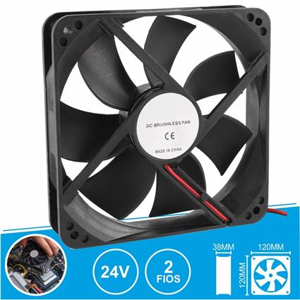 Ventilador 24vdc 120x120x38mm 