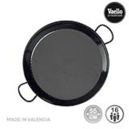 FRIGIDEIRA PARA PAELHA TRADICIONAL AÇO ESMALTADO Ø55CM (16 PERSSOAS). 