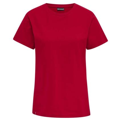 Hummel Red Basic Short Sleeve T-shirt Rojo S