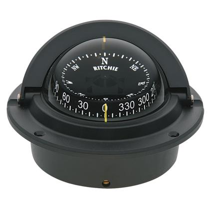 Ritchie Navigation Voyager Compass Flush Mount Preto