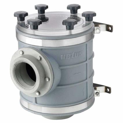 Vetus 1900 Cooling Water Filter Prateado 63 mm