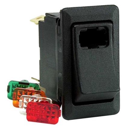 Cole Hersee 12-58328101bp Rocker Switch Kit With Lens Preto