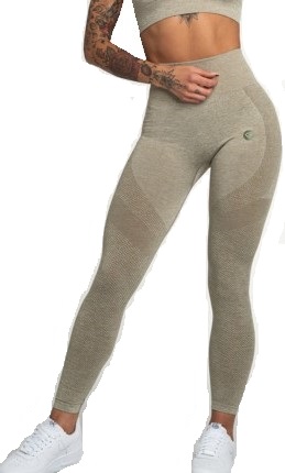 Leggins Gym Glamour Gym Glamour Seamless Leggings Fusion Khaki