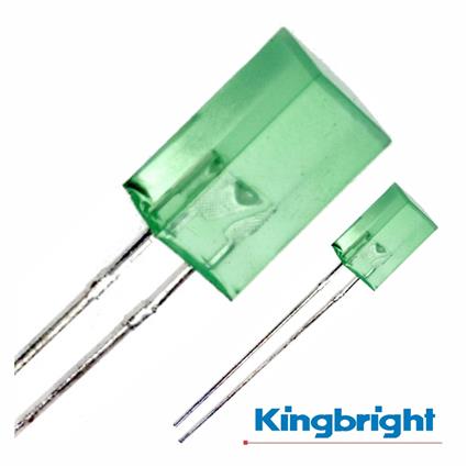 5 X 5mm  Lâmpada Led Verde Difuso