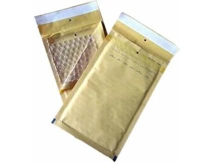 Pack 10 Bolsas Acolchadas Gener Kraft Com Plástico