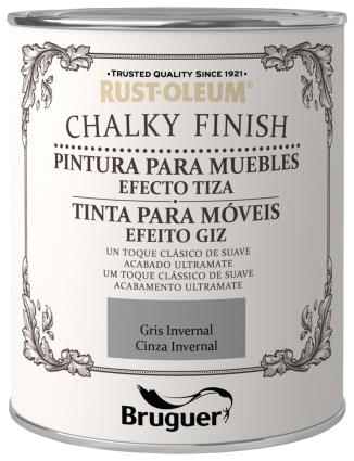 Tinta para móveis CHALKY PAINT 0.75L CINZA INVERNAL