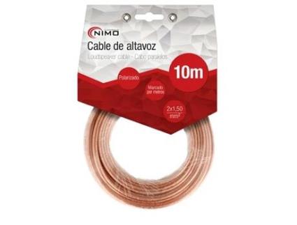 Cabo De Coluna 2x1.5mm² Transparente Polariz.10m