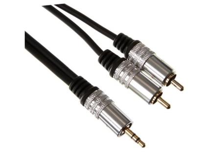 Ficha Estéreo 3.5 Mm / 2 Ficha Rca Áudio / Normal.