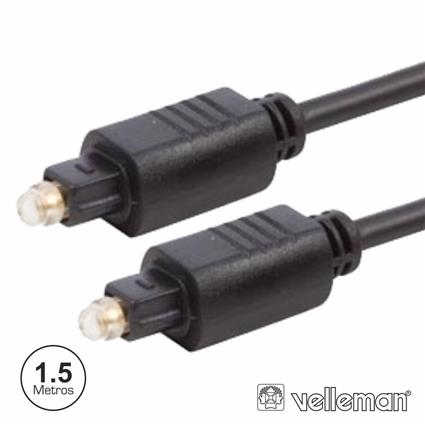 Cabo Fibra Óptica Toslink-Toslink M/ M 1.5m 