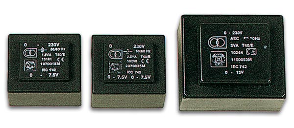 Transformador Encapsulado 2.5va 1 X 9v / 1 X 0.278a